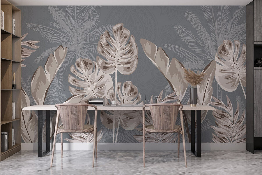 Elegant botanisch ontwerp met zachte tinten