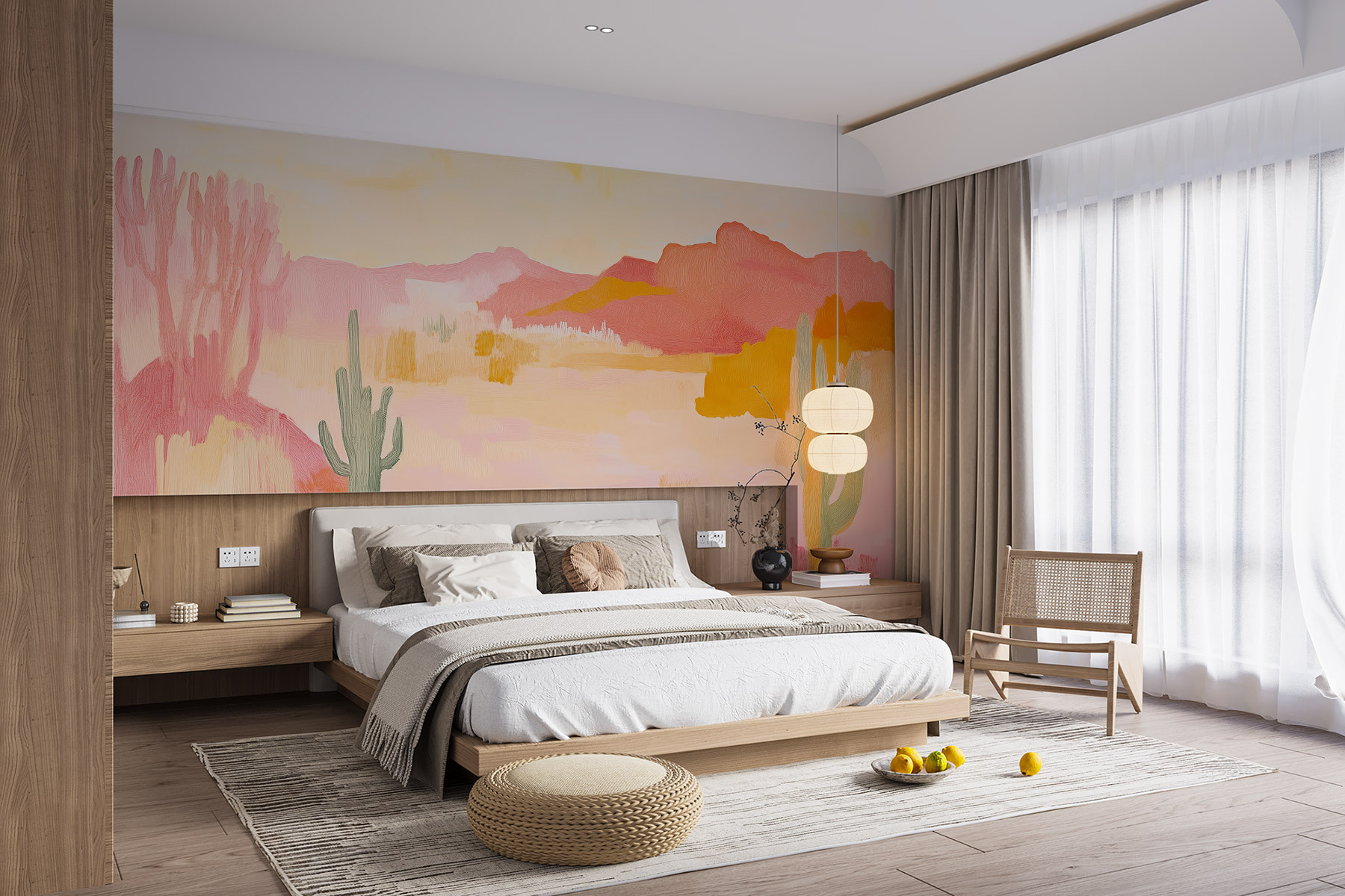 Painting of a desert landscape Painting of a desert landscape