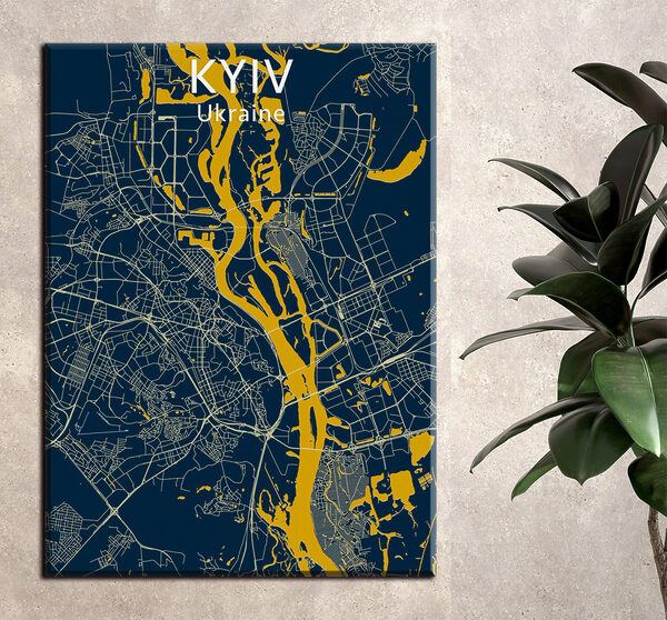 Kaart van een stad Kaart van een stad