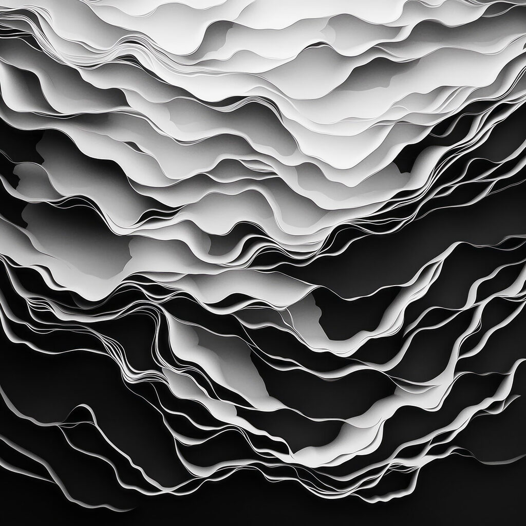Black and white image of a white and black background