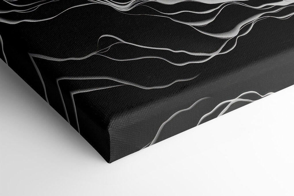 Black and white image of a white and black background