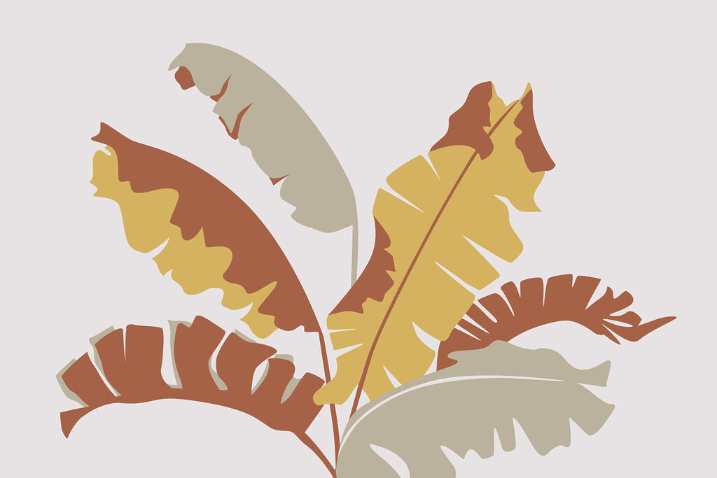 Plant met bladeren Plant met bladeren
