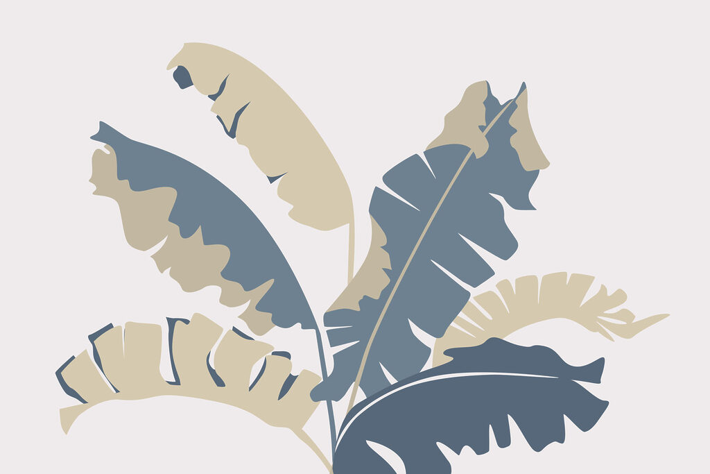 Plant met bladeren Plant met bladeren