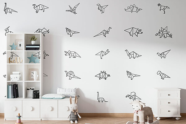 Collectie van origami dieren Collectie van origami dieren