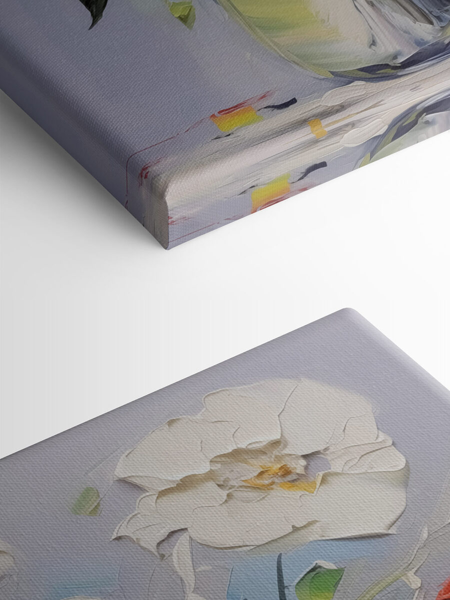 Painting of flowers in a vase Painting of flowers in a vase