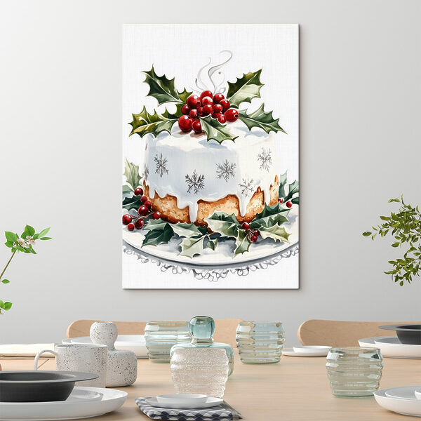 Cake met glazuur en bessen bovenop Cake met glazuur en bessen bovenop