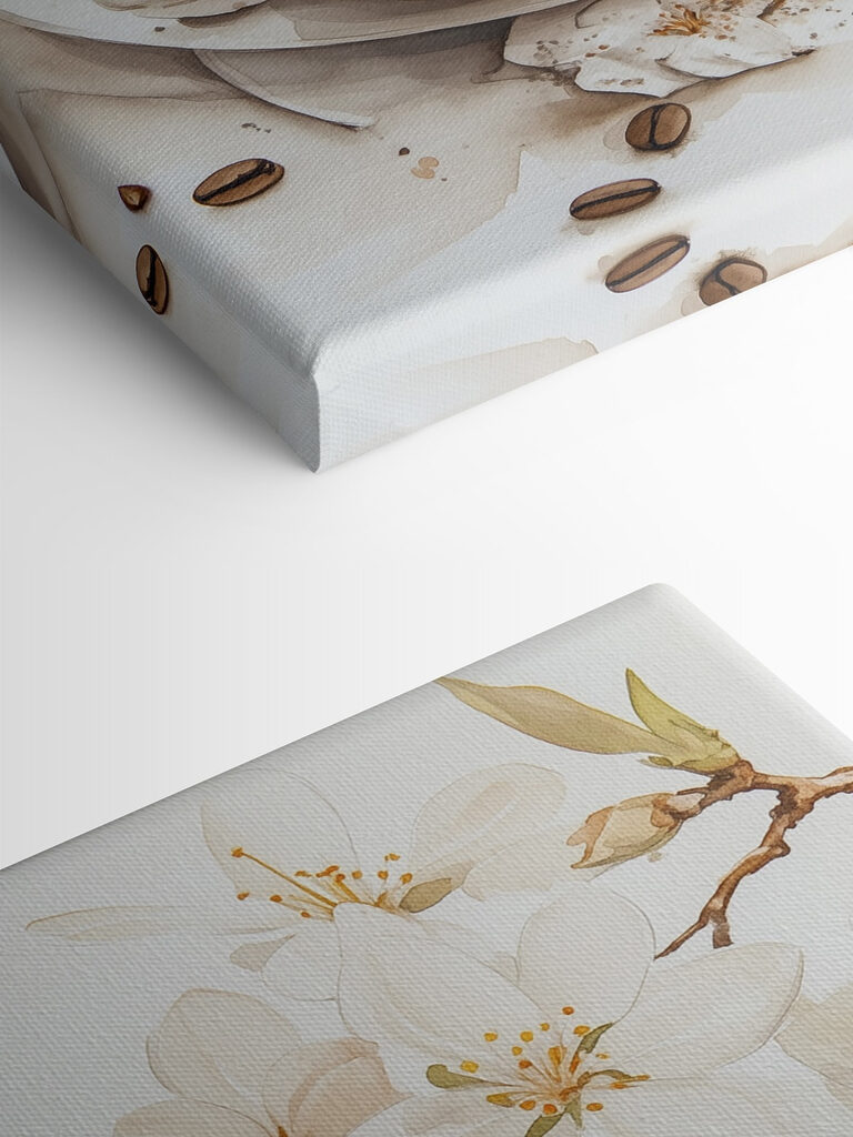 Cup of coffee and cookies on a plate