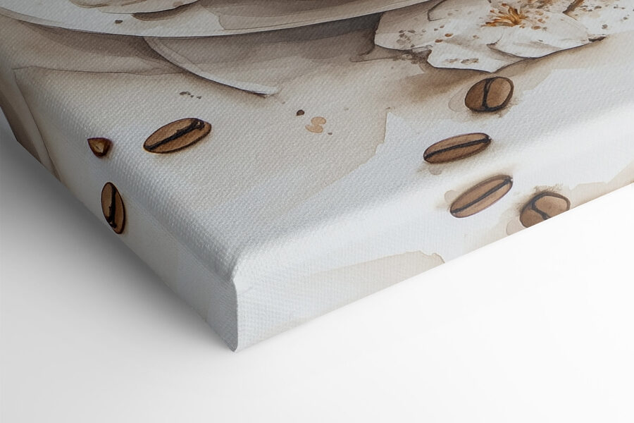 Kopje koffie en koekjes op een bord Kopje koffie en koekjes op een bord