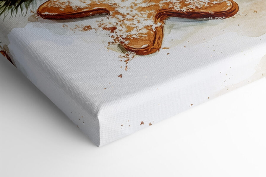 Kop warme chocolademelk met marshmallows en peperkoekjes