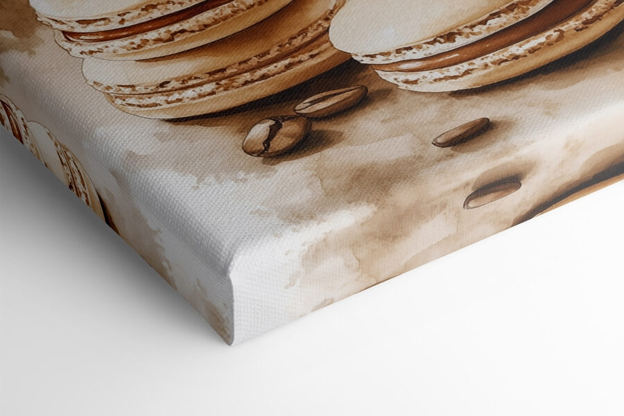 Kopje koffie en bitterkoekjes