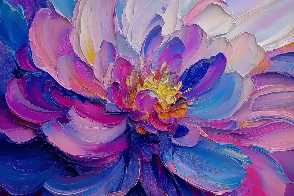 Vibrant colors in floral artistry