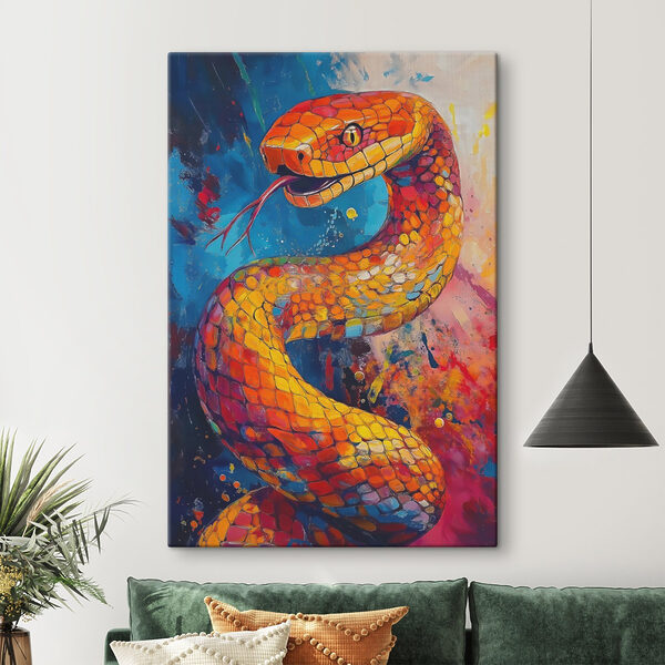 Painting of a snake Painting of a snake
