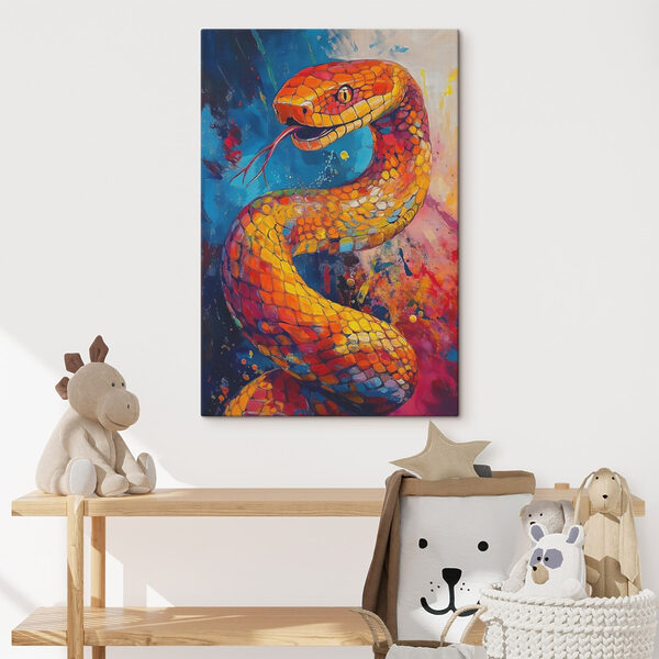 Painting of a snake Painting of a snake