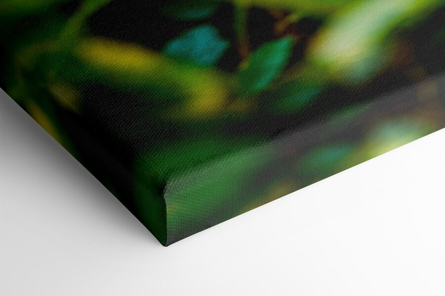 Zwarte panter met groene ogen