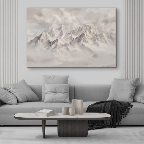 Bergketen met wolken Bergketen met wolken