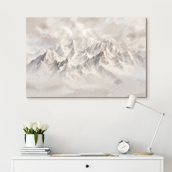 Bergketen met wolken Bergketen met wolken