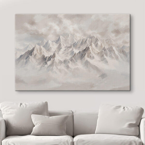 Bergketen met wolken Bergketen met wolken