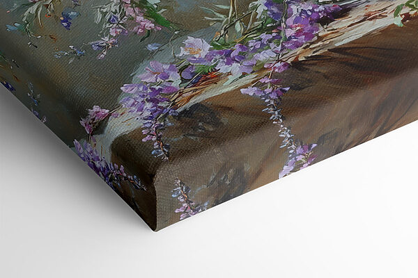 Schilderij van bloemen in een vaas Schilderij van bloemen in een vaas