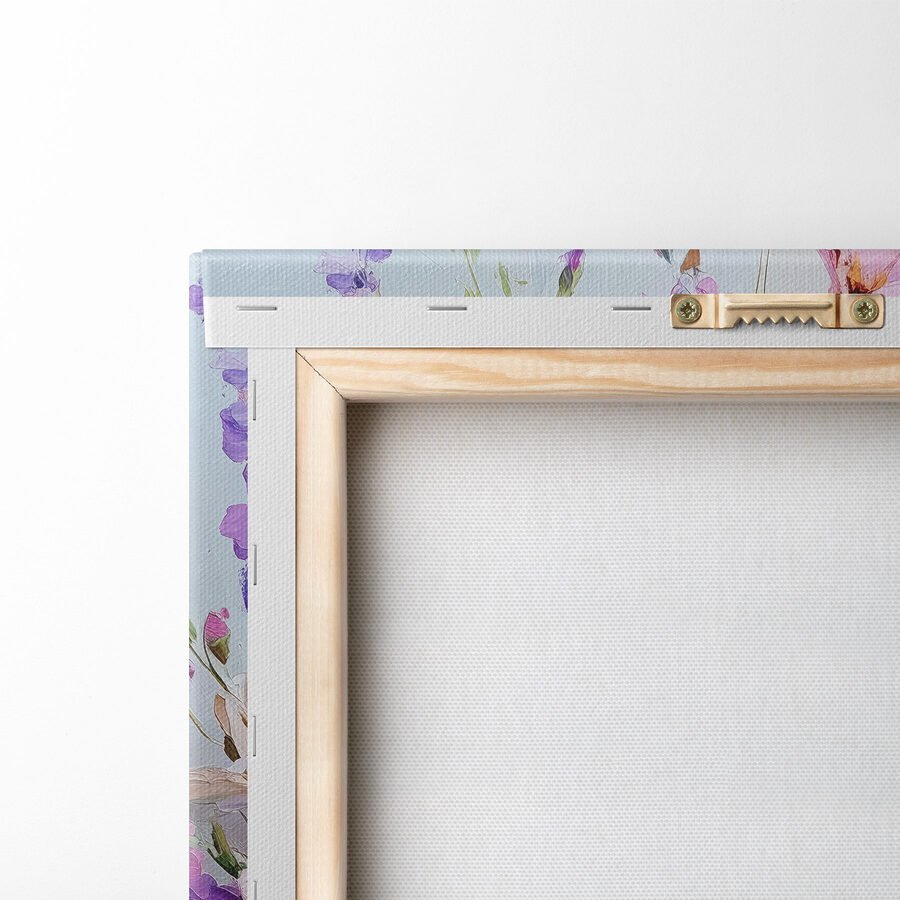 Schilderij van bloemen in een vaas