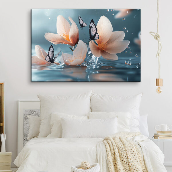Vlinders op bloemen en water Vlinders op bloemen en water