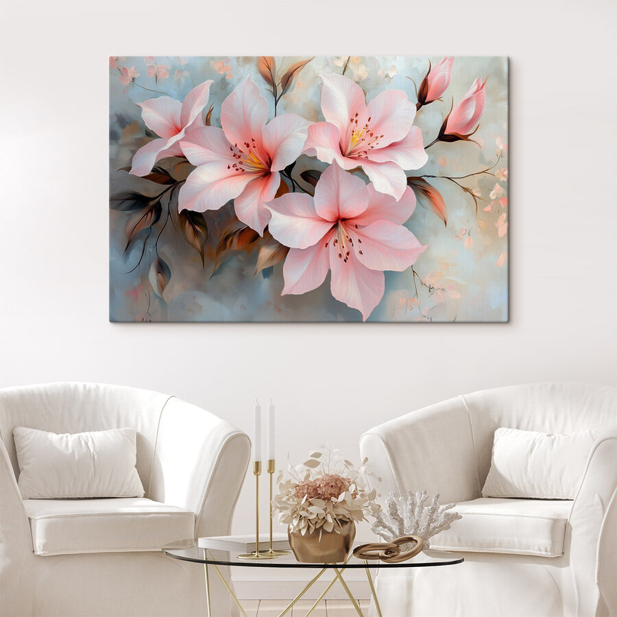 Groep roze bloemen Groep roze bloemen