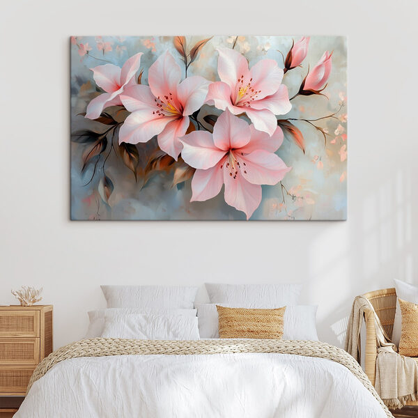 Groep roze bloemen Groep roze bloemen