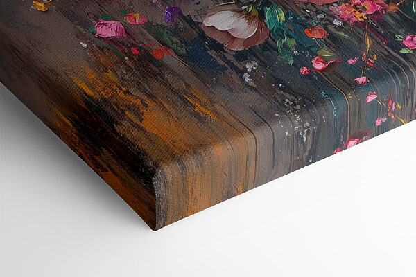 Schilderij van bloemen in een vaas Schilderij van bloemen in een vaas