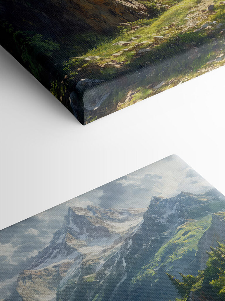 Waterfall in a mountain