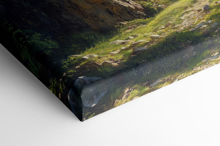 Waterval in een berg