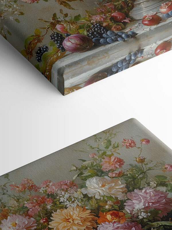 Schilderij van bloemen in een vaas Schilderij van bloemen in een vaas
