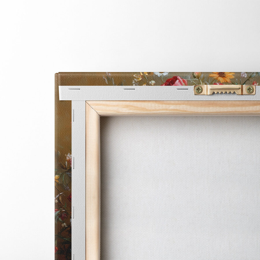 Schilderij van een boeket bloemen