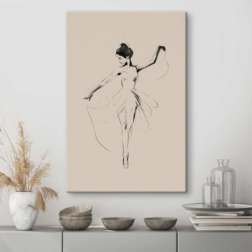 Drawing of a woman dancing Drawing of a woman dancing