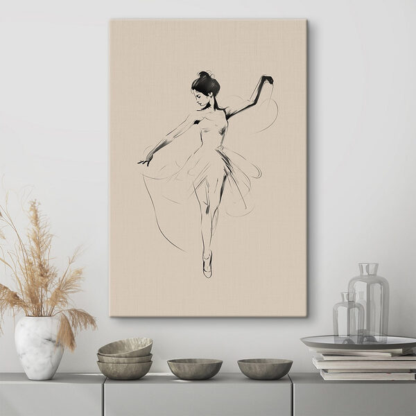 Tekening van een dansende vrouw Tekening van een dansende vrouw