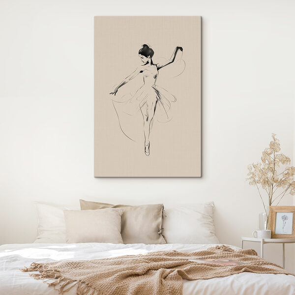 Tekening van een dansende vrouw Tekening van een dansende vrouw