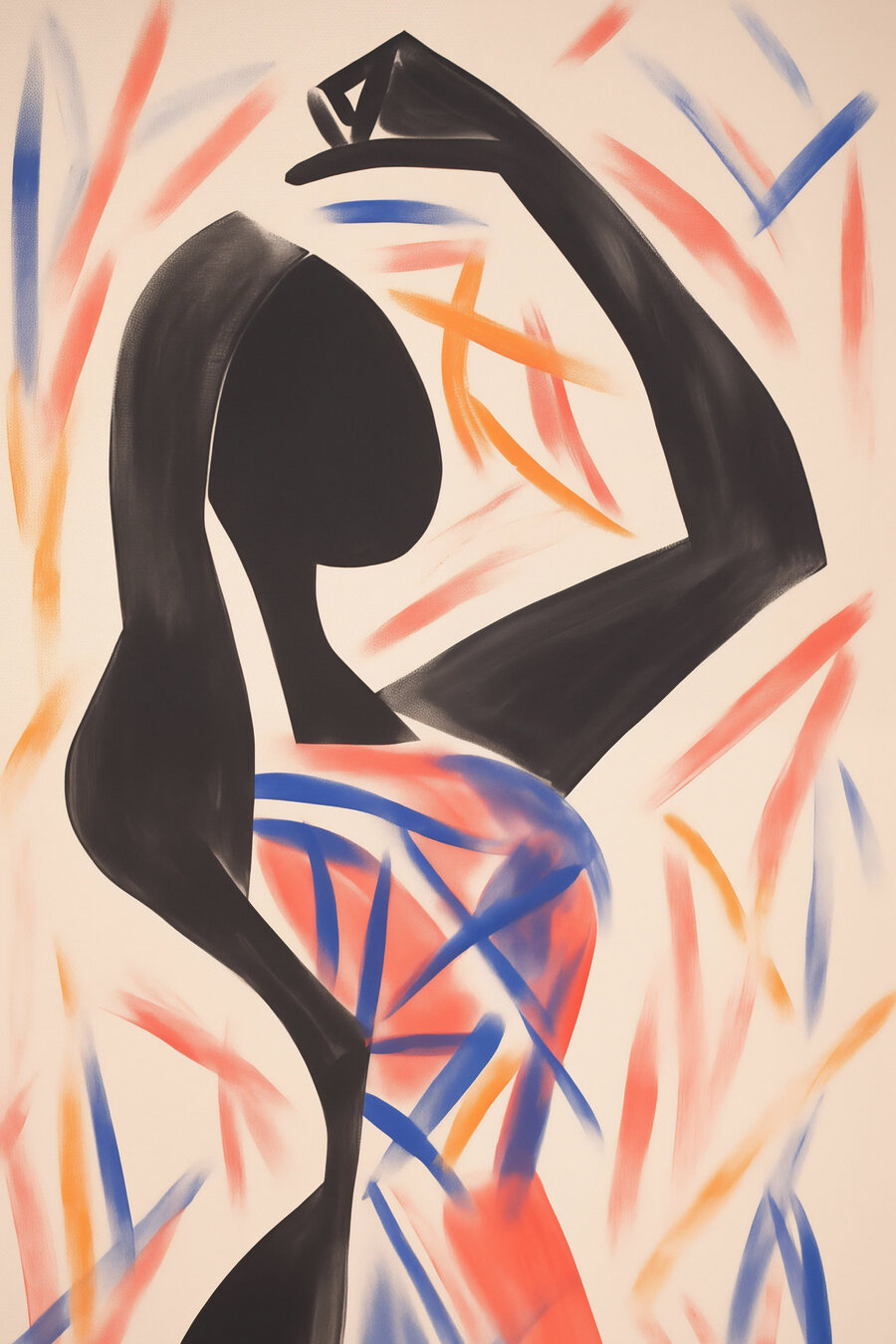Schilderij van een vrouw