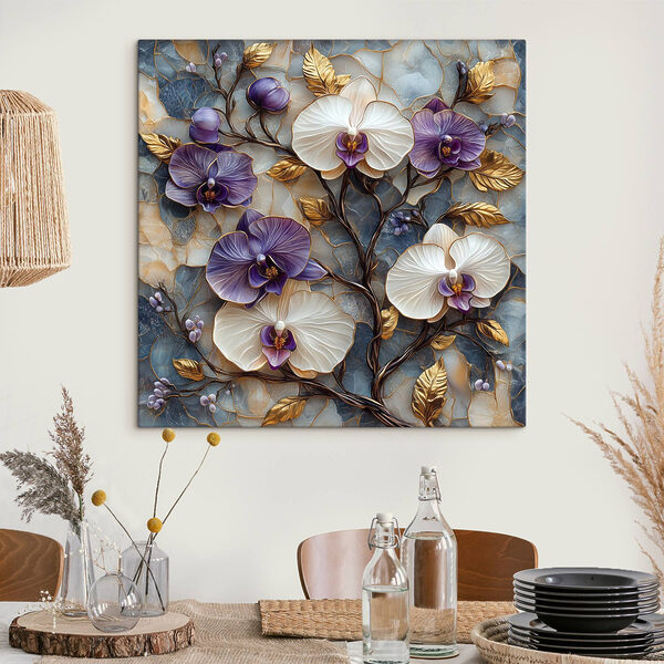 Gevoelige bloemen op gestructureerde achtergrond Gevoelige bloemen op gestructureerde achtergrond