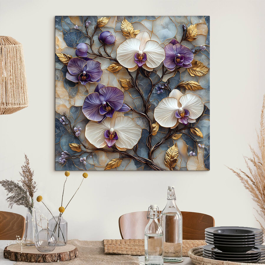 Gevoelige bloemen op gestructureerde achtergrond Gevoelige bloemen op gestructureerde achtergrond
