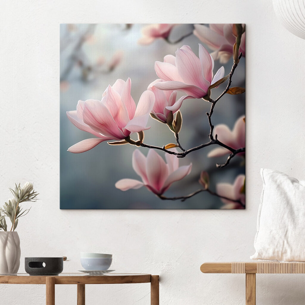 Delicate petals in soft hues