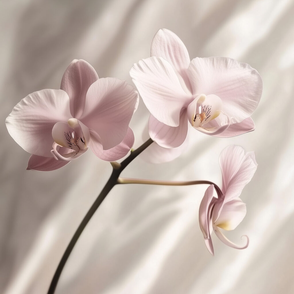 Delicate blossoms in soft hues