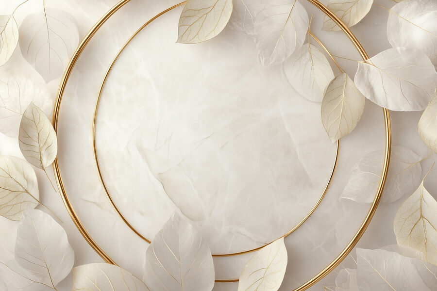 Elegant arrangement van zachte bladeren
