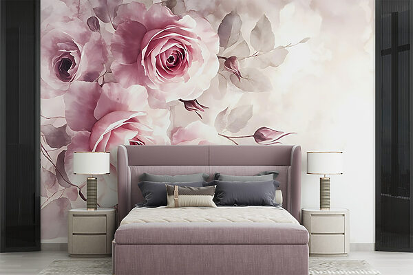 Groep roze rozen Groep roze rozen