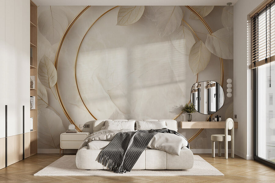 Elegant arrangement van zachte bladeren