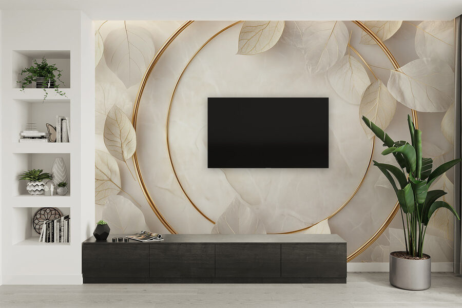 Elegant arrangement van zachte bladeren