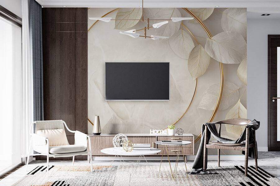 Elegant arrangement van zachte bladeren