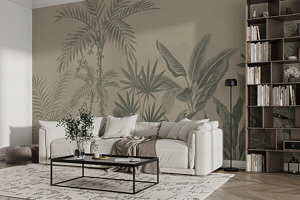 Behang met planten erop Behang met planten erop