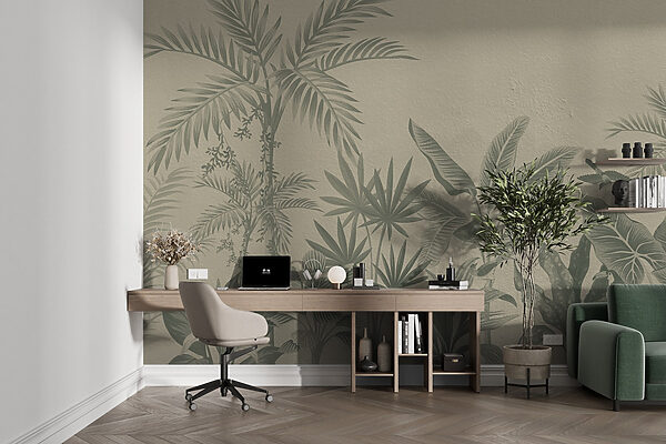 Behang met planten erop Behang met planten erop