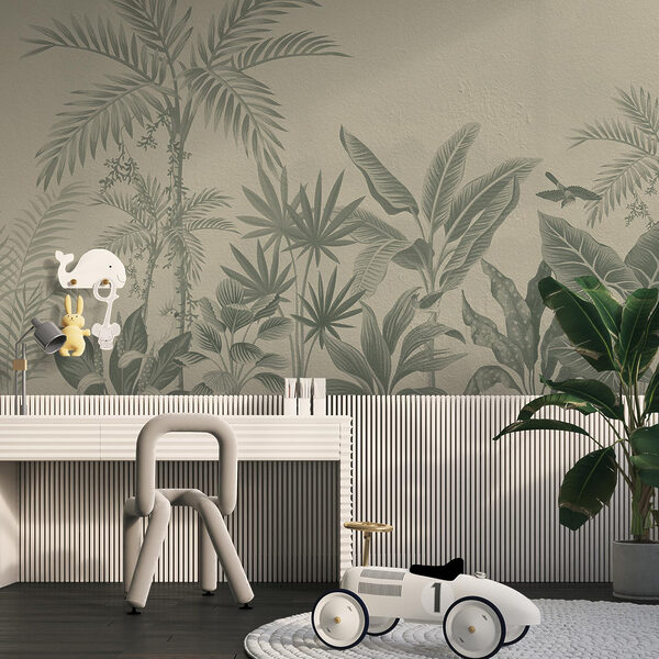 Behang met planten erop Behang met planten erop