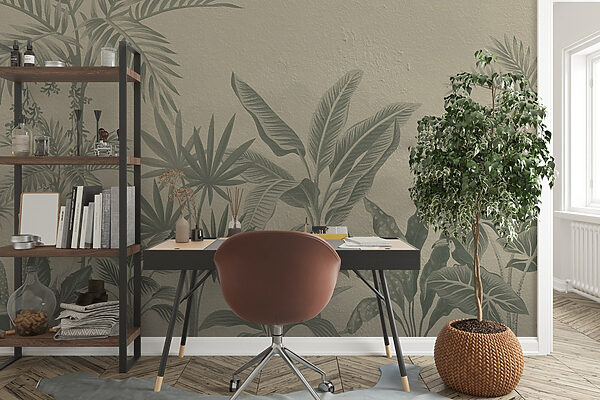 Behang met planten erop Behang met planten erop