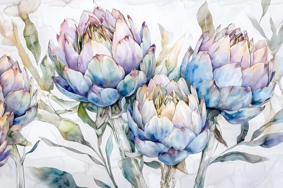 Delicate bloemen in zachte pasteltinten