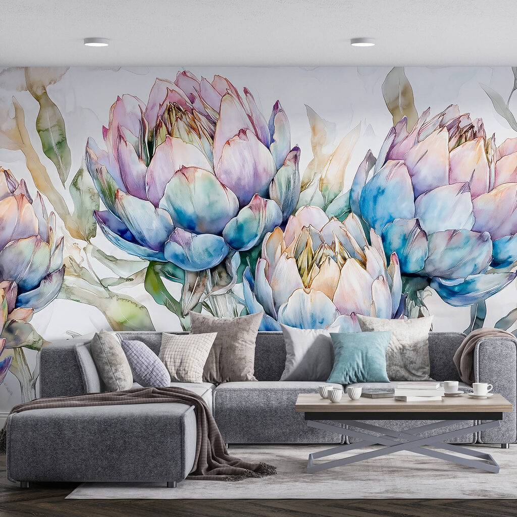 Delicate blooms in soft pastel hues Delicate blooms in soft pastel hues
